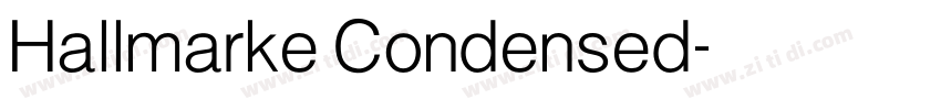 Hallmarke Condensed字体转换